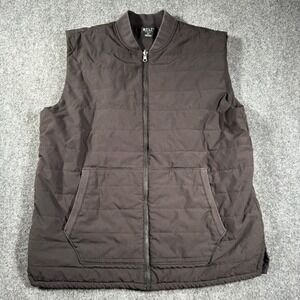 BYLT Premium Basics Field Vest Mens XL Black Lightweight Quilted Puffer